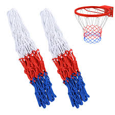 Filets de basketball reglabal pour enfants + balles (pack de 2) Rouge