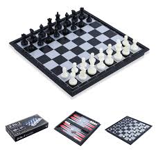 Jeu de dames magnétiques pour enfants Noir/Blanc