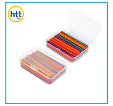 Jouet Montessouri de construction ABC en boite plastique transparent