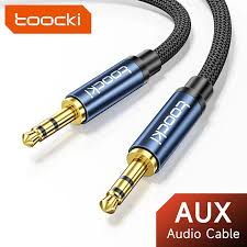 Cable jack 3.5mm male/3.5mm male TOOCKI TYPX-MDC03 tressé 3 Noir