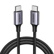 Cable USB-C male/USB-C male KUULAA Z1 C-C Smart Digital Life 0.5m tréssé Noir