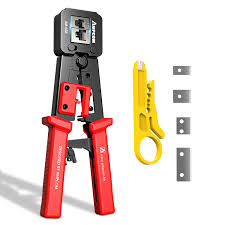 Pince à sertir RJ45 AMPCOM AM-568R — rouge