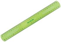 Regle triple decimetre (30cm) flexible vert "ARDA"