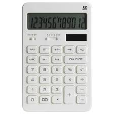 Calculatrice 12 chiffres CALCULATOR Fashion Design Blanc
