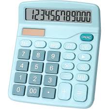 Calculatrice 12 chiffres CARUIDA KK-837-12S Bleu