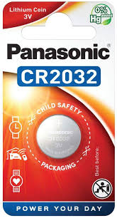 Pile bouton CR2032 panasonic Lithium Battery 3V