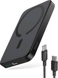 Batterie magnetique BASEUS SLIM & COMPACT 5000mAh 20w Noir