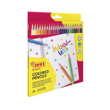 Crayons De Couleurs Jovi Wood-Less X24