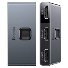 Switch HDMI 2 en 1 ou 1 en 2 BASEUS TG-CAHUB-BC0G HDMI Switcher Gris