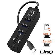 HUB USB-C vers USB SD Micro SD FENVI Noir