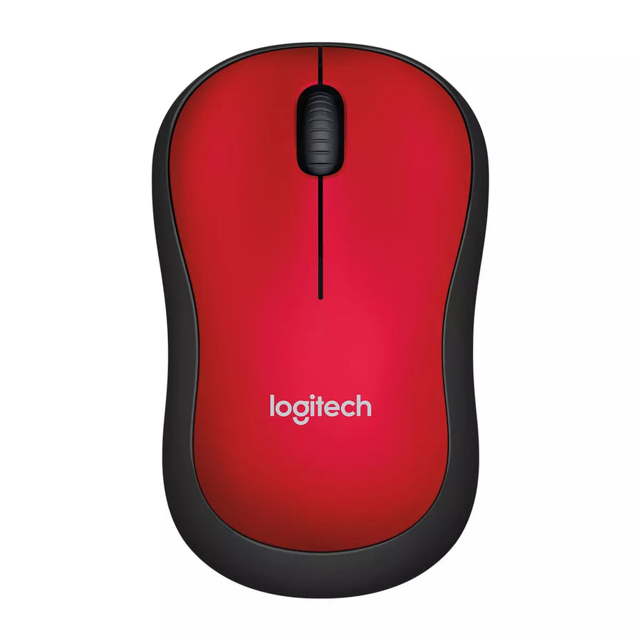 Souris sans fil Logitech M185 rouge