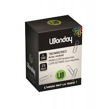 Attaches lettre rond Wonday en acier galvaniser 25mmx100