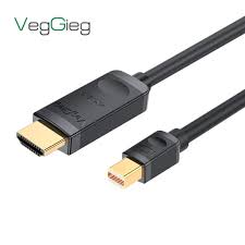 Cable Mini Display Port Vers Hdmi Male Veggieg 1.5m Noir
