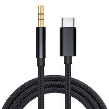 Cable Jack 3,5mm Male/Typce-C Male Kuulaa 0,5m Gris/Noir – vue 2