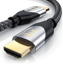 Cable HDMI 2.1 8K HIGH QUALITY tressé 1m Gris