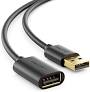 Rallonge USB 2.0 deleyCON MK717 USB 3 mètres Blindé - Noir