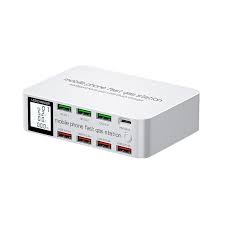 Station recharge USB multiples 100W 3 ports QC3.0 20W PD USB typc-c ecran lcd