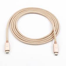 We Cable Usb-C Male/Usb-C Male Nylon 2 M Usb3.1 Or Rose