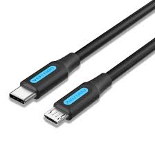Cable USB-C vers Micro-USB VENTION COVBF 2A 10W 1 mètre Noir