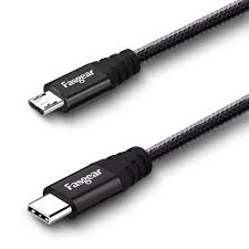 Cable USB-C male vers Micro USB 3 1m Noir