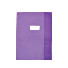 OXFORD Protège-Cahier SMS 24x32cm PVC Opaque 12/ 100ème Violet