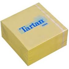Post-it notes tartan 76x79 mm jaune x100