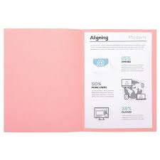 Chemises à dossiers Forever 24x32 rose (lotx5) 220g