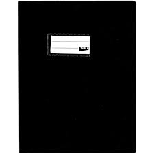 Oxford protège cahier SMS 17x22 PVC opaque 12/100ème noir