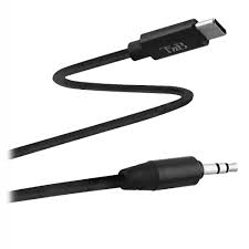 Cable Jack 3,5mm Male/Typce-C Male Kuulaa 0,5m Gris/Noir