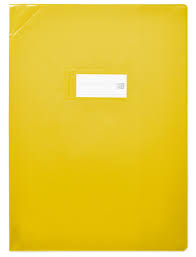 OXFORD Protège-Cahier SMS 24x32cm PVC Opaque 12/ 100ème jaune