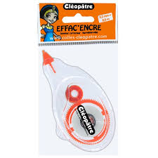 Blanco correcteur rolleur blanc 8m Cléopâtre Effac'Encre 4.2mmx8.5mm Transparent