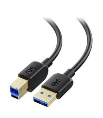 Cable imprimante USB type-c/USB B deleyCON 1 mètre noir – vue 2