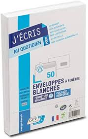 Enveloppes Blanches "J'ecris" 162x229mm 90g/M2 Gpv Every Day (X50)