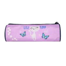 Trousse scolaire rond lili Lou Violet