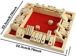Jeu de dés classique à faces en bois, jouet de noêl pour enfant et adulte