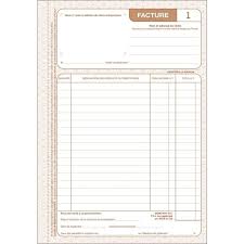 Carnet de factures auto-entrepreneur autocopiant le dauphin
