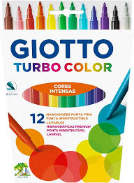 Feutres lavables giotto turbo color x12
