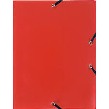 Chemisier à 3 rabat polypropylènes A4 Exacompta rouge