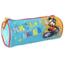 Trousse Scolaire rond Mickey bleu