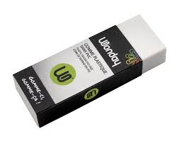 Gomme Blanche plastic sans pvc rectangulaire wonday  39x18x12mm