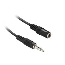 Cable Jack 3,5mm Male / 2x6,5mm Femele 1 Metre Noir/Gris