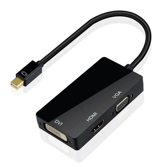 Adaptateur Video 3 En 1 Mini Displayport Hdmi Vga Dvi Ugreen Noir