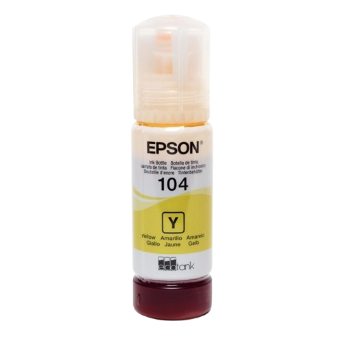 Encre Epson 104 65ml en bouteille pour EcoTank jaune