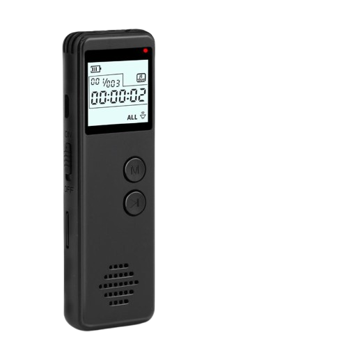 Dictaphone numérique EVISTR 32 Go conférences réunions interviews MP3 USB noir