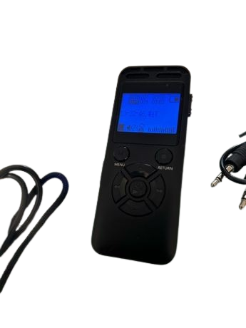 Dictaphone WEVOOR 64 Go Activation Vocale Mot de Passe noir
