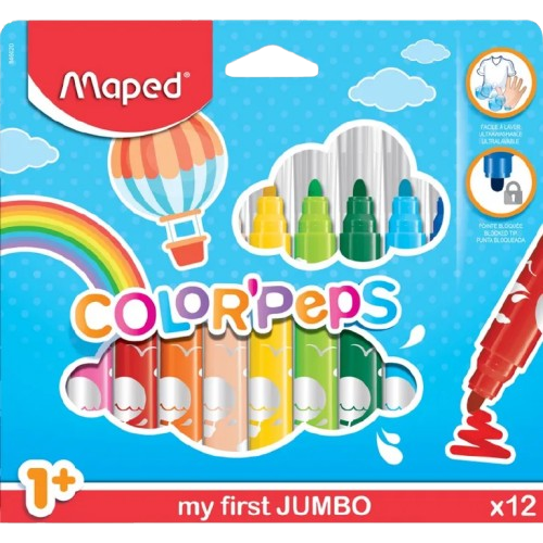 Feutre Coloriage "Colorpeps" maped jumbo(x12)