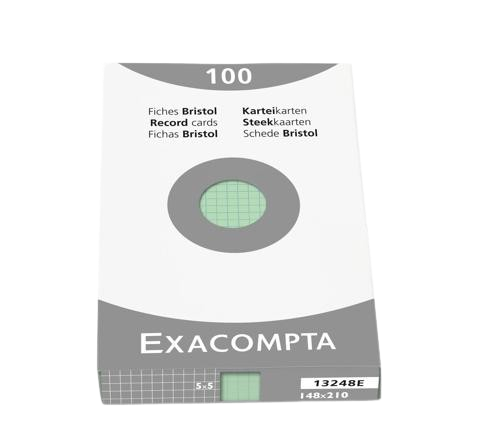 Fiches bristol 148x210 5x5 vert x100