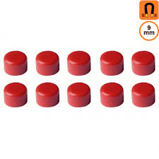 Aimants magnetique 9mm rouge