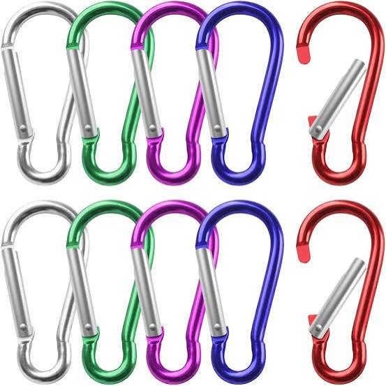 Petits mousquetons porte-clés multicolores D (x1)
