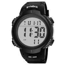 Montre Digitale Sport SYNOKE 9668 étanche 30m Noir